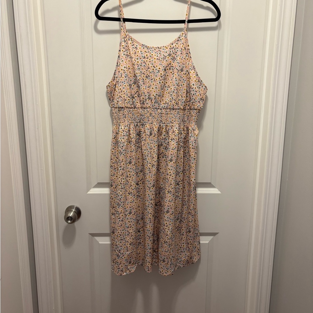 SHEIN Curve Pink Floral Dress